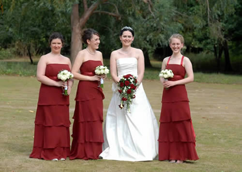 Bride and Bridesmaids at the venue, Taplow House