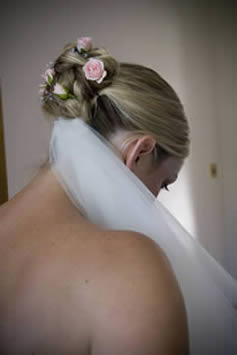 Bride from the back