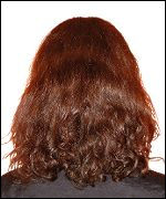 Hair Straightening Process Step 1